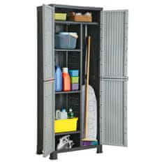 Vidaxl Plastična omarica 68x39x171,5 cm