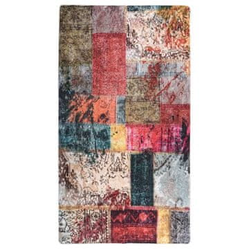 Vidaxl Pralna preproga Patchwork 190x300 cm večbarvna