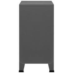 Vidaxl Arhivska omarica antracitna 75x40x80 cm jeklo