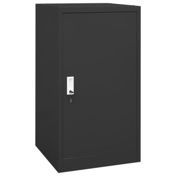 Vidaxl Omara za sedlo antracit 53x53x105 cm jeklo