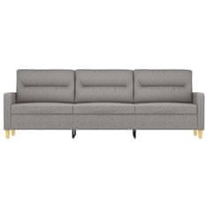Vidaxl Trosed svetlo siv 210 cm blago