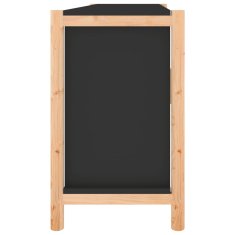 Vidaxl Komoda črna 107x38x60 cm inženirski les