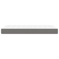 Vidaxl Vzmetnica z žepkasto vzmetjo temno siva 80x200x20 cm blago