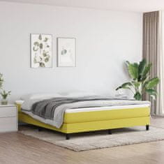 Vidaxl Vzmetnica z žepkasto vzmetjo zelen 180x200x20 cm blago