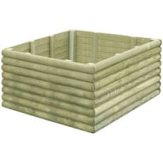 Vidaxl Visoka greda 106x106x48 cm impregnirana borovina