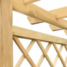 Vidaxl Vrtna pergola s cvetličnim koritom 162x56x204 cm lesena