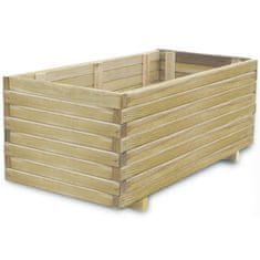 Vidaxl Visoka greda 100x50x40 cm lesena pravokotna