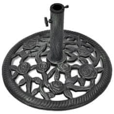 Vidaxl Stojalo za Senčnik Lito Železo 12 kg 48 cm
