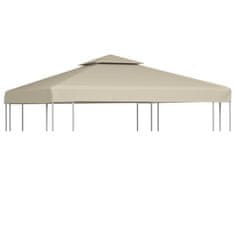 Vidaxl Nadomestna streha za paviljon 310 g / m2 bež 3 x 3 m