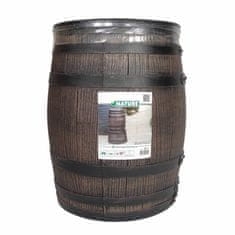 Vidaxl Sod za deževnico videz lesa 50 L 38x49,5 cm rjav