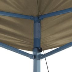 Greatstore Zložljivi šotor pop-up 3x4,5 m kremno bele barve