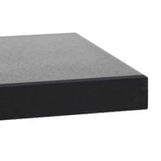 Vidaxl Podstavek za senčnik granit 20 kg kvadraten črn