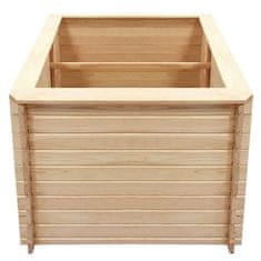 Vidaxl Visoka greda 100x100x80 cm borovina 19 mm