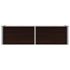 Vidaxl Visoka greda rjava 160x40x45 cm pocinkano jeklo