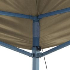 Greatstore Zložljivi šotor pop-up 3x6 m kremno bele barve