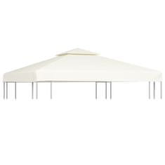 Vidaxl Nadomestna streha za paviljon 310 g / m2 kremno bela 3 x 3 m