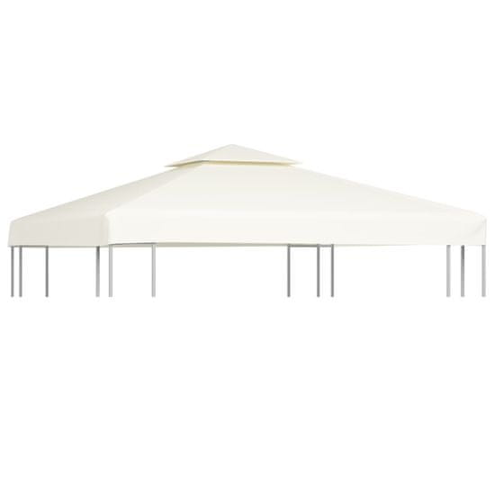 Vidaxl Nadomestna streha za paviljon 310 g / m2 kremno bela 3 x 3 m