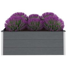 Vidaxl Visoka greda WPC 150x100x54 cm siva