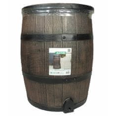 Vidaxl Sod za deževnico videz lesa 120 L 50,5x66 cm rjav