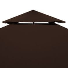 Vidaxl Streha za paviljon 2-delna 310 g/m2 4x3 m rjava