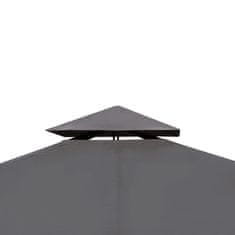 Vidaxl Paviljon s streho 3x3 m temno siv
