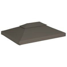 Vidaxl Streha za paviljon 2-delna 310 g/m2 4x3 m taupe