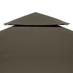 Vidaxl Streha za paviljon 2-delna 310 g/m2 4x3 m taupe