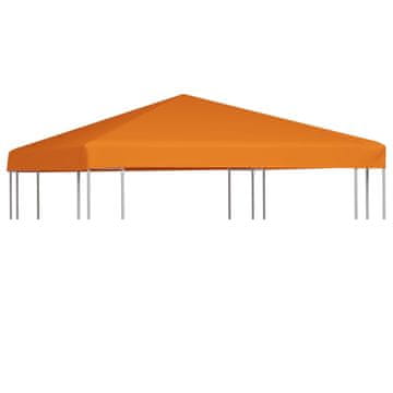Vidaxl Streha za paviljon 310 g/m² 3x3 m oranžna