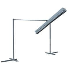Vidaxl Paviljon z nagibno zložljivo streho 350x253x196 cm antraciten