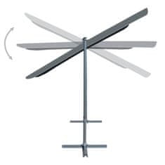 Vidaxl Paviljon z nagibno zložljivo streho 350x253x196 cm antraciten