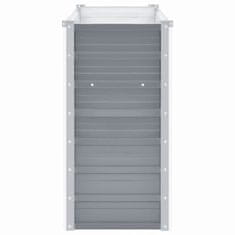 Vidaxl Visoka greda iz pocinkanega jekla 160x40x77 cm sive barve