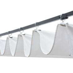 Vidaxl Paviljon s streho poli ratan 400x400x200 cm rjav in krem