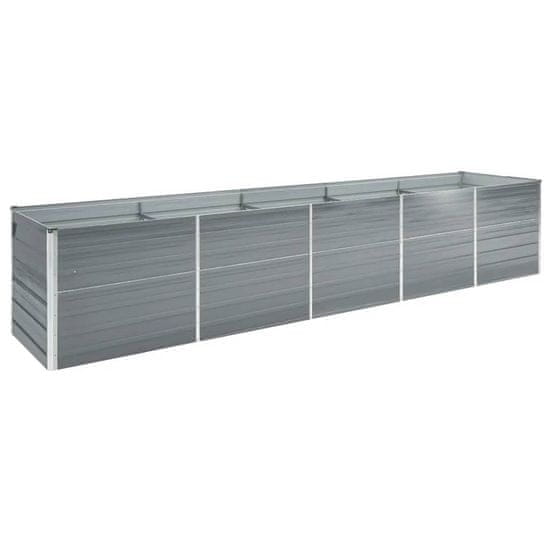 shumee Dvignjena postelja iz pocinkanega jekla 400 x 80 x 77 cm siva