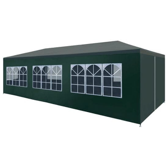 Vidaxl Vrtni šotor 3x9 m zelen