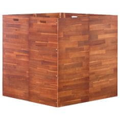 Vidaxl Visoka greda iz akacijevega lesa 100x100x100 cm