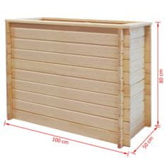 Vidaxl Visoka greda 100x50x80 cm borovina 19 mm