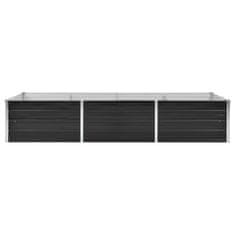 Vidaxl Visoka greda antracitna 240x80x45 cm pocinkano jeklo