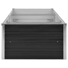 Vidaxl Visoka greda antracitna 240x80x45 cm pocinkano jeklo