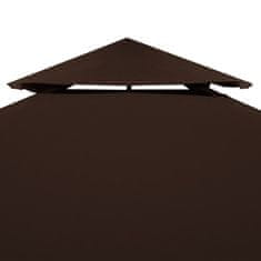 Vidaxl Streha za paviljon 2-delna 310 g/m2 3x3 m rjava
