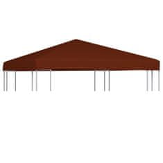 Vidaxl Streha za paviljon 310 g/m2 3x3 m terakota