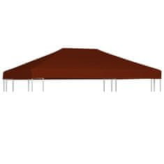 Vidaxl Streha za paviljon 310 g/m2 3x4 m terakota