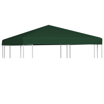 Vidaxl Streha za paviljon 310 g/m2 3x3 m zelena