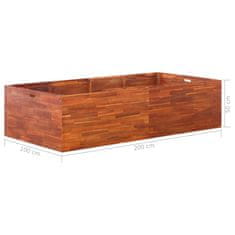 Vidaxl Visoka greda iz akacijevega lesa 200x100x50 cm