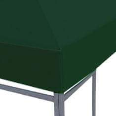 Vidaxl Streha za paviljon 310 g/m2 3x3 m zelena
