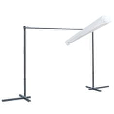 Vidaxl Paviljon z nagibno drsno streho 350x253x196 cm krem