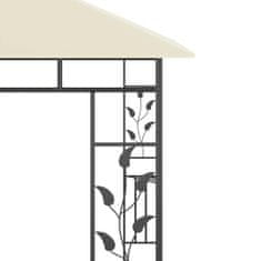Vidaxl Paviljon z mrežo proti komarjem 3x3x2,73 m krem 180 g/m2