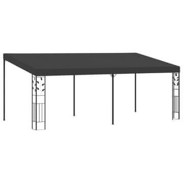 Vidaxl Paviljon za namestitev na steno 6x3x2,5 m antraciten