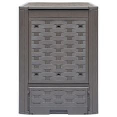 Vidaxl Vrtni kompostnik 60x60x83 cm 300 L rjav