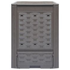 Greatstore Vrtni kompostnik 60x60x83 cm 300 L rjav