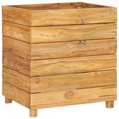 Vidaxl Visoka greda 50x40x55 cm reciklirana tikovina in jeklo